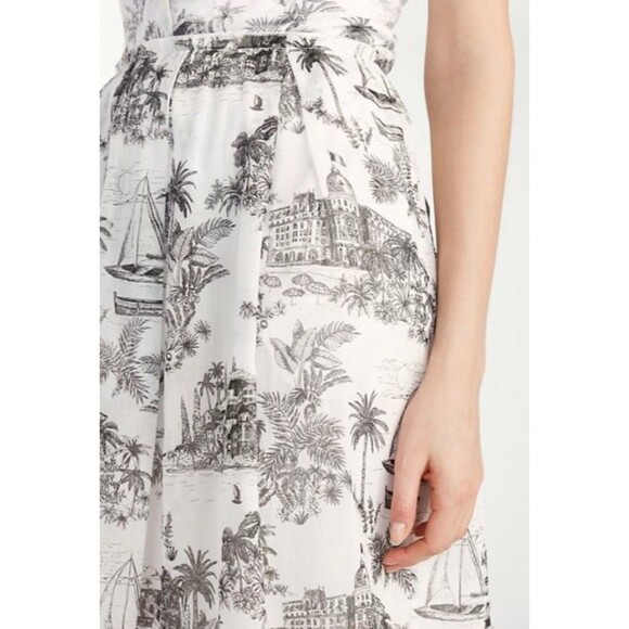 Chic Tommy Bahama Marceau Toile Skirt Beach Hawaii Vacation Boho Women’s Sz SP - Picture 6 of 6